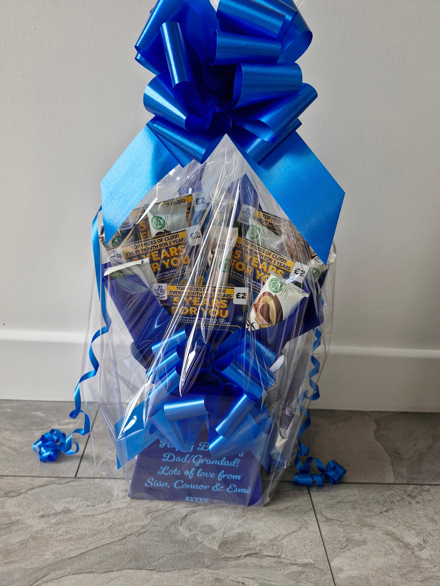 Galaxy chocolate & scratch card bouquet