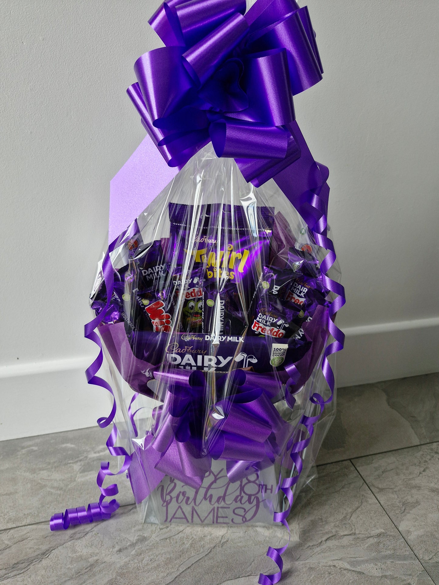 Personalised Cadbury chocolate gift bouquet