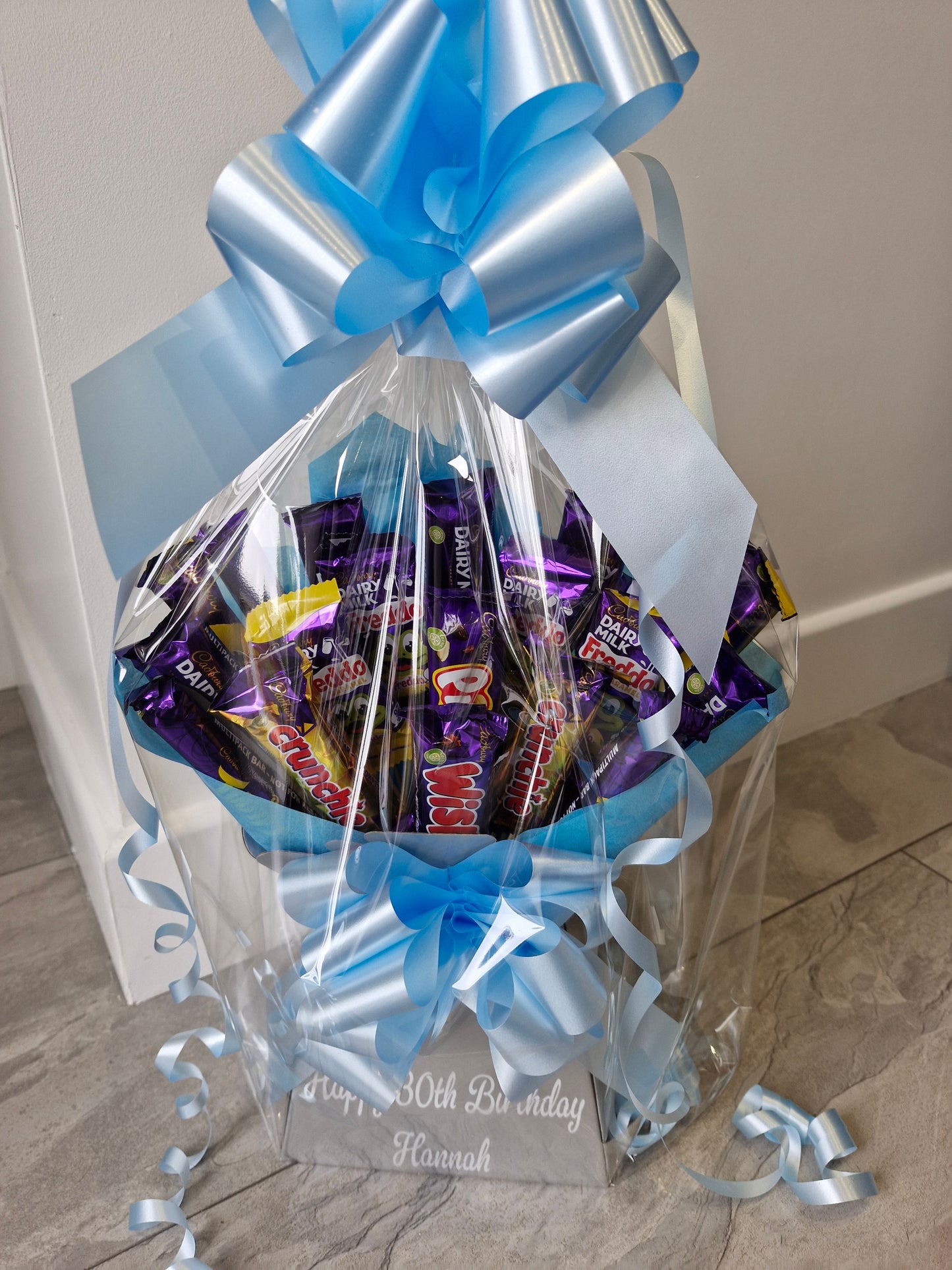 Personalised cadburys chocolate bouquet