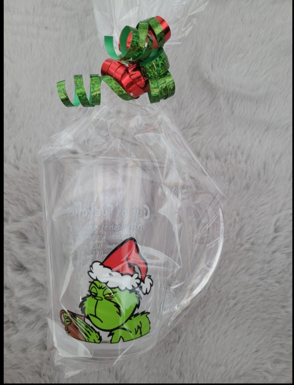 Grinch coffee cup