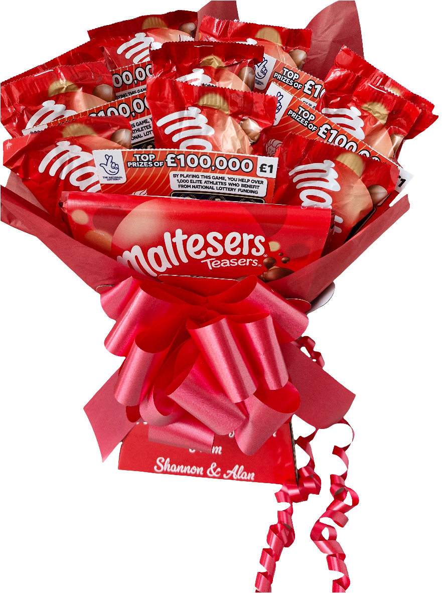 Malteasers & scratchcards bouquet