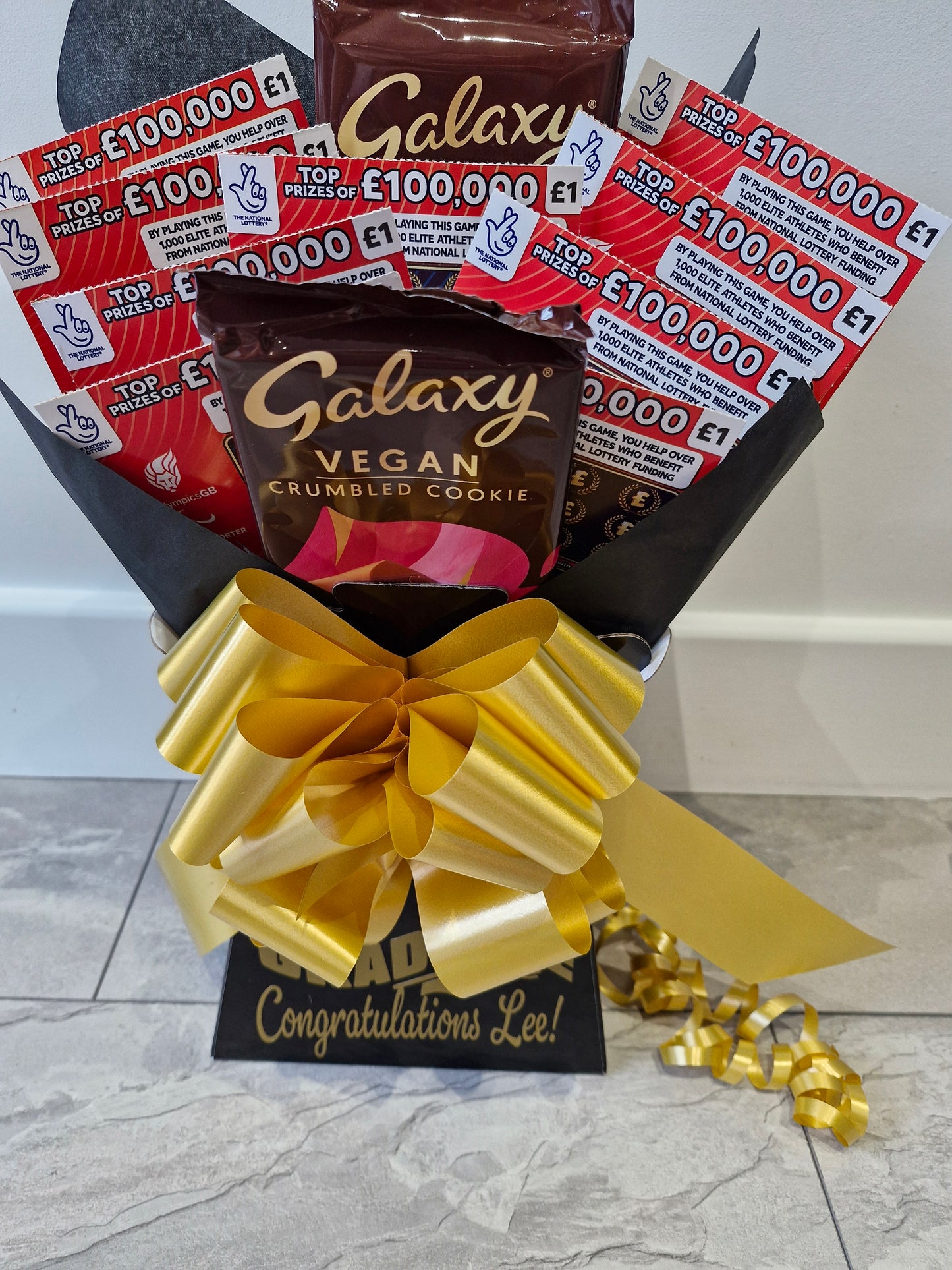 Vegan Chocolate & scratchcard gift hamper