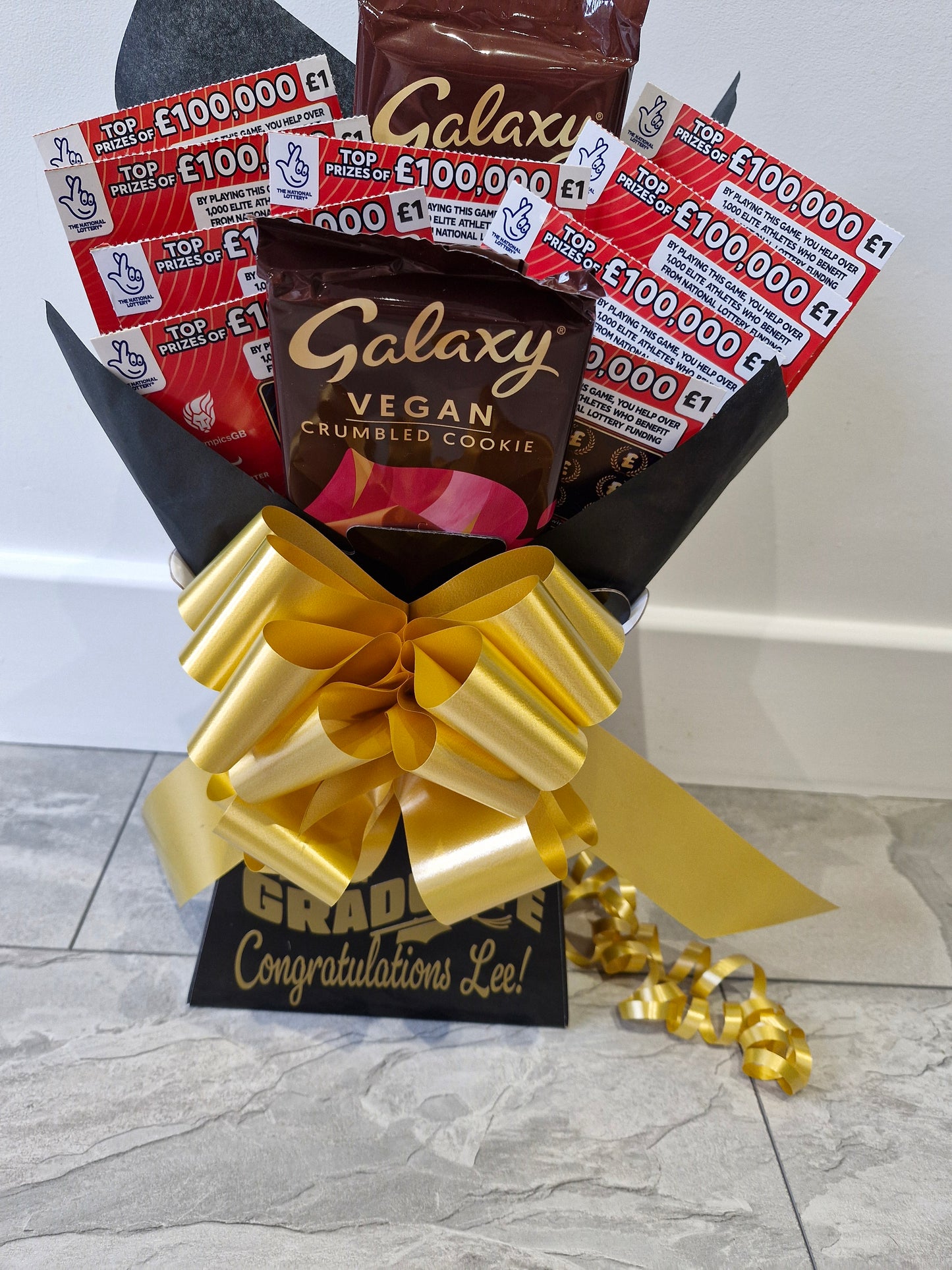 Vegan Chocolate & scratchcard gift hamper