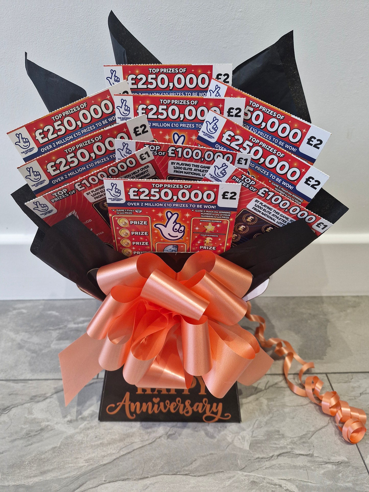 Personalised Full scratchcard bouquet