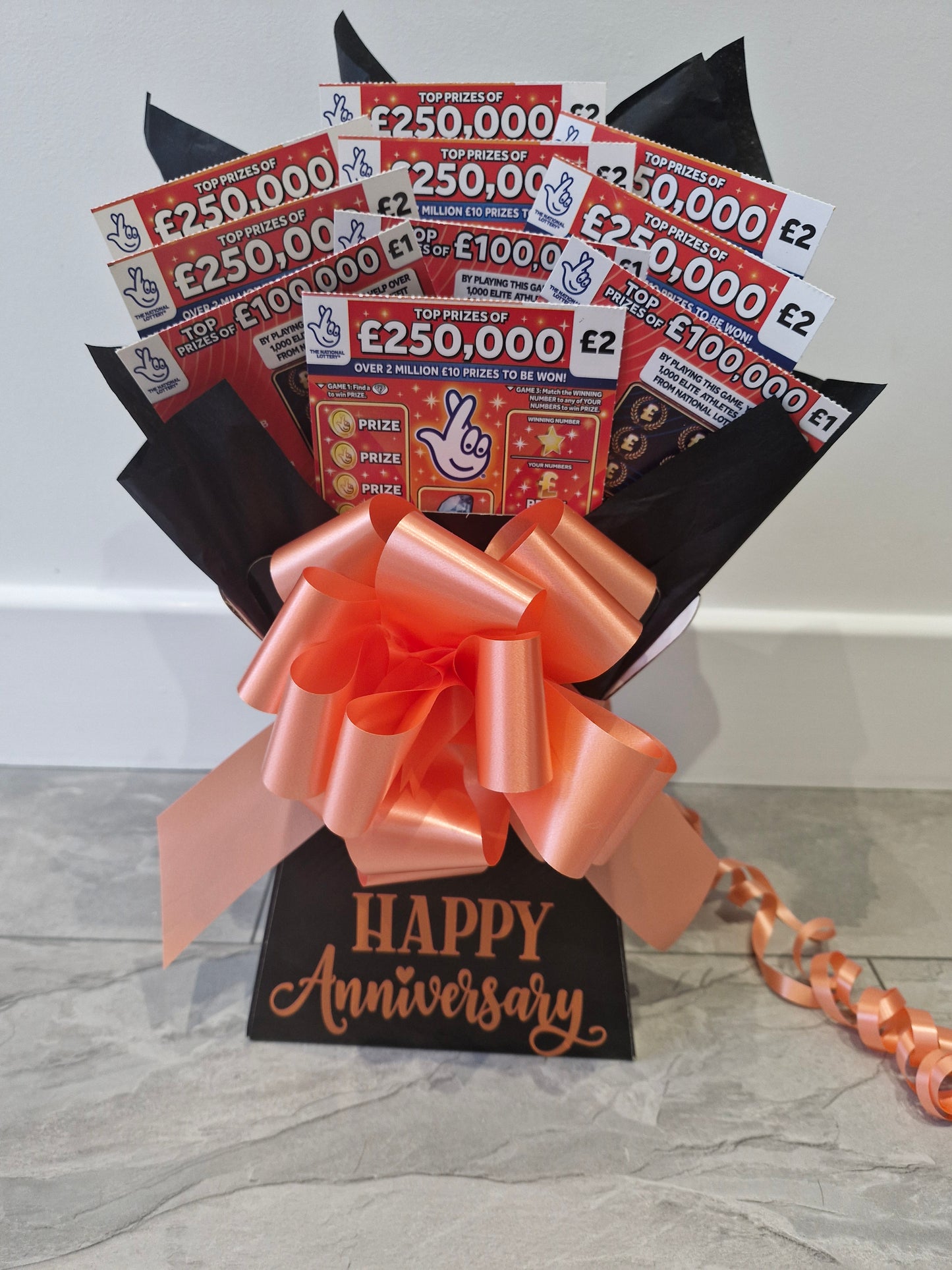 Personalised Full scratchcard bouquet