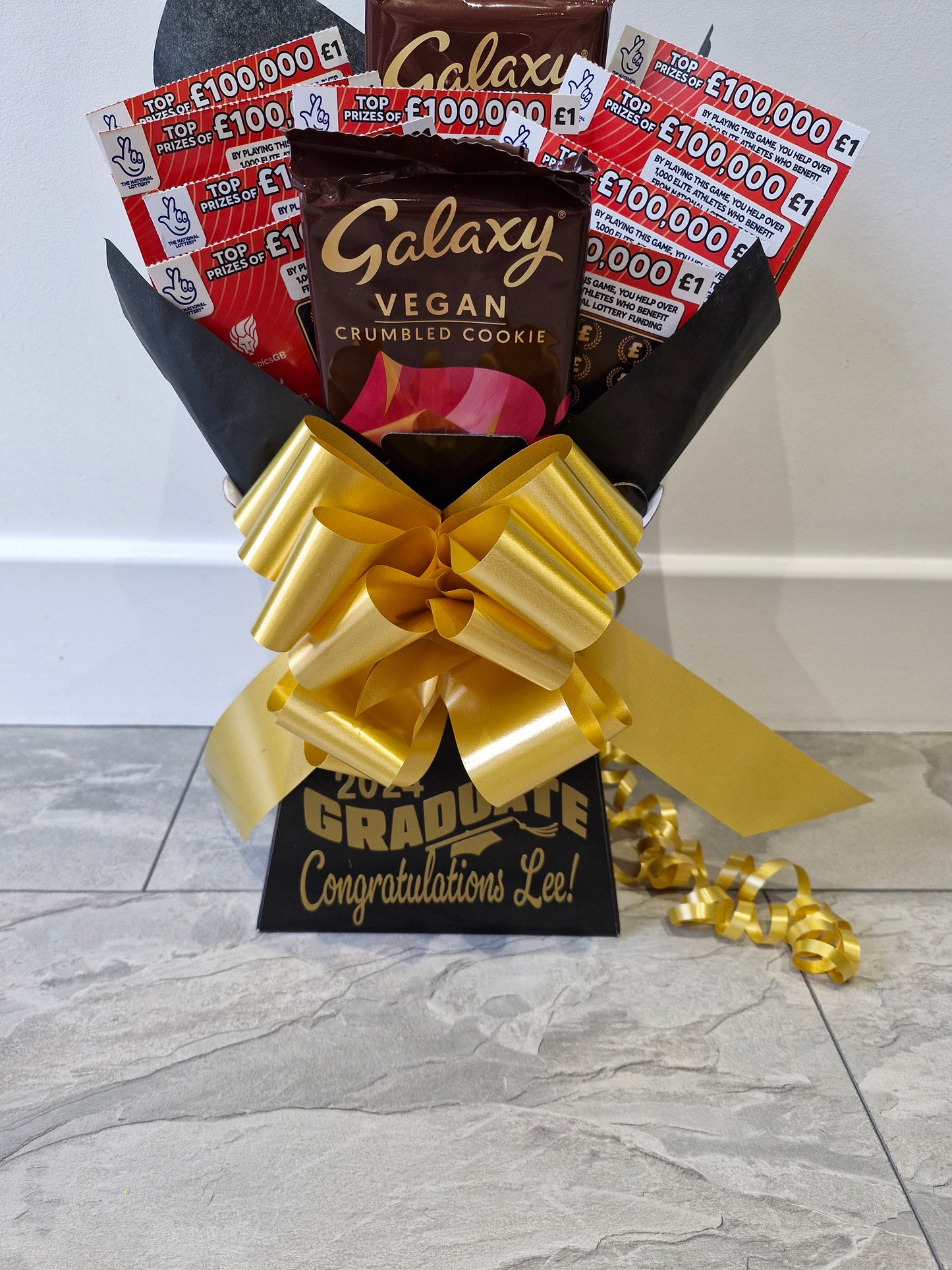 Vegan Chocolate & scratchcard gift hamper